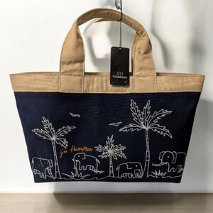 Nwt! Jim Thompson Canvas Tote Bag